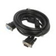 Kabel D-Sub 15 pin vidlice,D-Sub 15pin zásuvka černá 5m