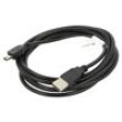 Kabel USB 2.0 USB A vidlice,USB B mini vidlice zlacený 1,8m