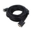 Kabel D-Sub 15 pin vidlice,z obou stran černá 10m černá
