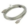 Kabel USB 2.0 USB A zásuvka,USB A vidlice zlacený 5m Žíla: Cu