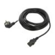 Kabel CEE 7/7 (E/F) úhlová vidlice,IEC C13 zásuvka PVC černá