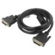 Kabel dual link DVI-D (24+1) vidlice,z obou stran 1,8m černá