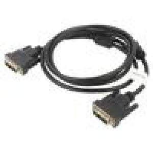 Kabel single link DVI-D (18+1) vidlice,z obou stran 1,8m
