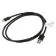 Kabel USB 3.1 USB A vidlice,USB C vidlice zlacený 1m černá