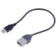 Prodlužovací kabel USB A zásuvka, Jack 3,5 mm 4pin zásuvka