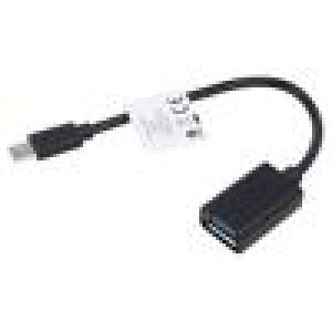Adaptér USB 2.0 USB A zásuvka,USB B micro vidlice niklovaný