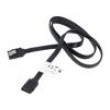 Kabel: SATA SATA vidlice,z obou stran 0,7m černá Žíla: Cu