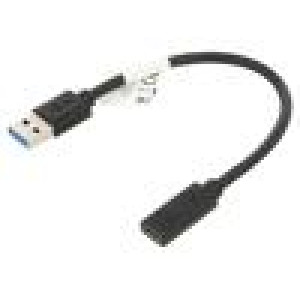 Adaptér USB 3.1 USB A vidlice,USB C zásuvka niklovaný 0,15m