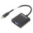 Adaptér USB 3.1 USB C vidlice,zásuvka VGA niklovaný 0,15m