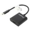 Adaptér USB 3.1 HDMI zásuvka,USB C vidlice niklovaný 0,15m