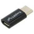 Adaptér USB 2.0 USB B micro zásuvka,USB C vidlice niklovaný
