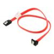 Kabel: SATA SATA vidlice,úhlová zástrčka SATA 0,5m červená