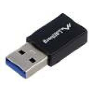 Adaptér USB 3.1 USB A vidlice,USB C zásuvka niklovaný černá