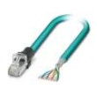 Patch cord S/FTP 6a lanko Cu PUR světle modrá 5m 26AWG IP20