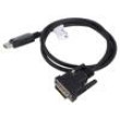 Kabel-adaptér DisplayPort 1.2 1m černá černá