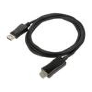 Kabel-adaptér DisplayPort 1.1 1,8m černá černá 30AWG 4,8Gbps