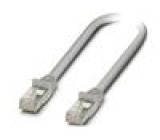 Patch cord S/UTP 5 lanko Cu LSZH šedá 1,5m 26AWG Žíly: : 4