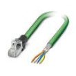 Patch cord SF/UTP 5 lanko Cu,pocínované PVC zelená 2m 22AWG