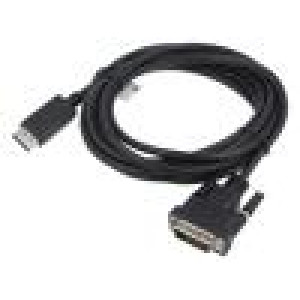 Kabel-adaptér DisplayPort 1.2 3m černá černá