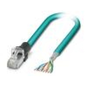 Patch cord S/FTP 6a lanko Cu PUR světle modrá 2m 26AWG IP20