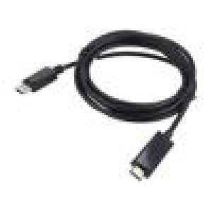 Kabel-adaptér DisplayPort 1.1 3m černá černá 30AWG 4,8Gbps
