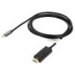 Adaptér USB 3.2 HDMI vidlice,USB C vidlice zlacený 1,8m
