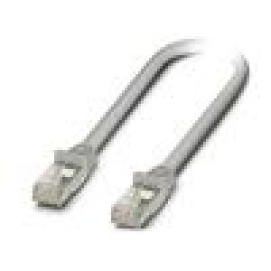 Patch cord S/UTP 5 lanko Cu LSZH šedá 2m 26AWG Žíly: : 4 IP20