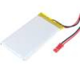 Akumuátor Li-Po 3,7V 1500mAh Výv: vodiče 5,8x40x70mm