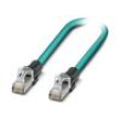 Patch cord S/UTP 5 lanko Cu PUR světle modrá 3m 26AWG IP20