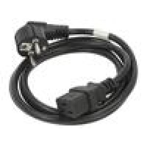Kabel CEE 7/7 (E/F) vidlice,IEC C19 zásuvka PVC Dél: 1,8m