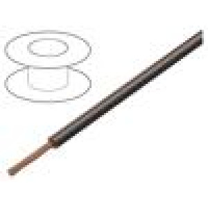 Vodič FLRY-B 1x0,5mm2 lanko Cu PVC hnědo-černá 60V Třída: 5