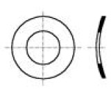 Podložka pérová,vypouklá M1,6 D=4mm h=0,45mm DIN 137A BN 677