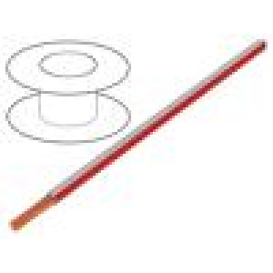Vodič FLRY-A 1x0,35mm2 lanko Cu PVC bílo-černá 60V Třída: 5