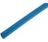 Teplem smrštitelná trubička bez lepidla 2: 1 1,6mm L: 1m modrá
