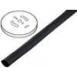 Heat shrink sleeve glueless 2: 1 2.5mm black polyolefine reel
