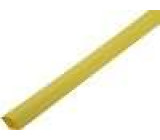 Teplem smrštitelná trubička bez lepidla 2: 1 4,8mm L: 1m žlutá