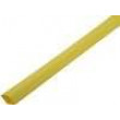 Heat shrink sleeve glueless 2: 1 9.5mm L: 1m yellow -55÷125°C
