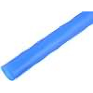 Teplem smrštitelná trubička 12,7mm L:1m 2:1 modrá