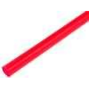 Teplem smrštitelná trubička 9,5mm L:1m 2:1 červená