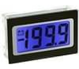 Panelové měřidlo LCD 3,5místný 9,75 mm V DC:0-200mV