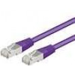 Patch cord SF/UTP 5e lanko CCA PVC fialová 2m 26AWG