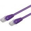 Patch cord U/UTP 5e lanko CCA PVC fialová 7,5m 28AWG