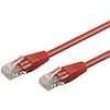 Patch cord U/UTP 6 lanko CCA PVC červená 0,5m 24AWG