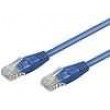 Patch cord U/UTP 6 lanko CCA PVC modrá 1m 24AWG