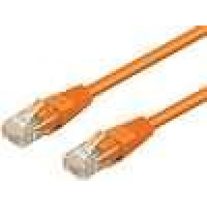 Síťový kabel U/UTP 6 propojení 1:1 licna CCA PVC oranžová 3m