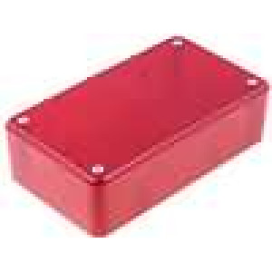 Krabička univerzální X:71,5mm Y:124mm Z:38mm ABS červená