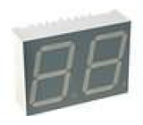 LED display dvoumístný 7-segmentový 20mm   3-10,5mcd