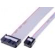 Plochý kabel s konektory IDC 6x28AWG T.pásu: 1,27mm 0,3m