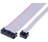 Plochý kabel s konektory IDC 14x28AWG T.pásu: 1,27mm 0,3m