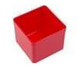 Zásobník - do krabiček 54x54x45mm červená polystyrén